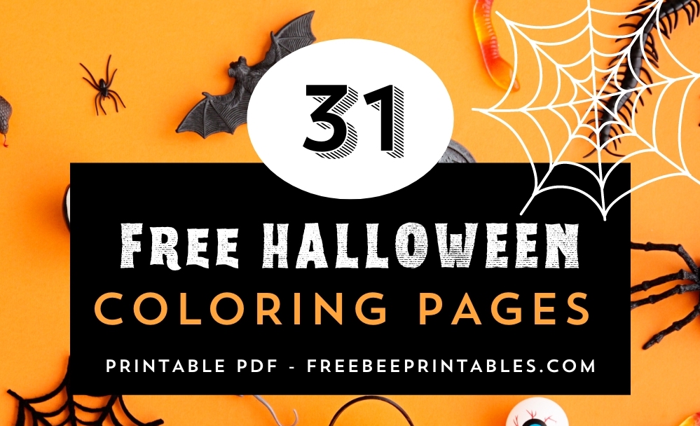 31 Fun and Spooky Halloween Coloring Pages for Kids – Free Printables!