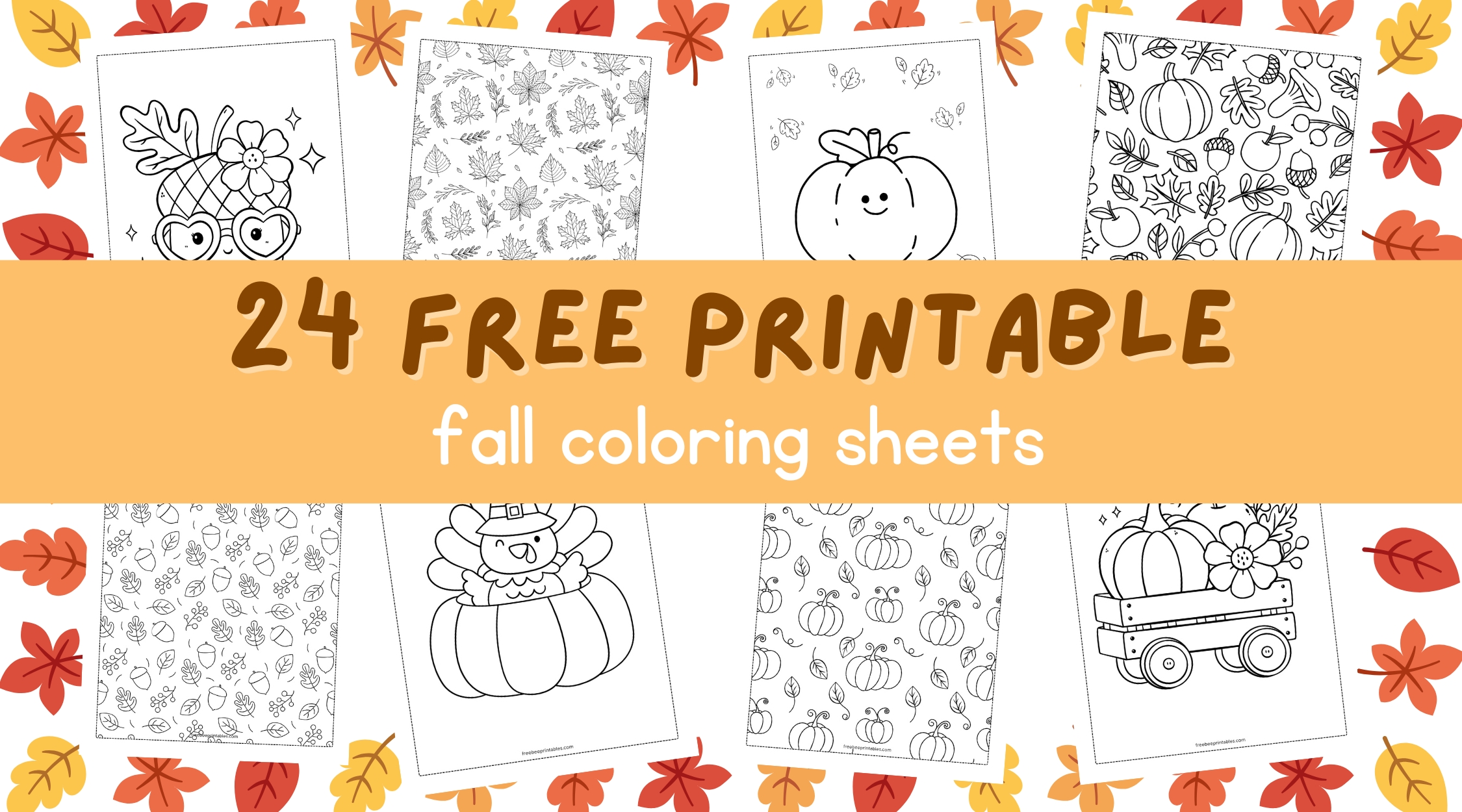 24 Fun Autumn Coloring Sheets for Kids – Free & Easy Download